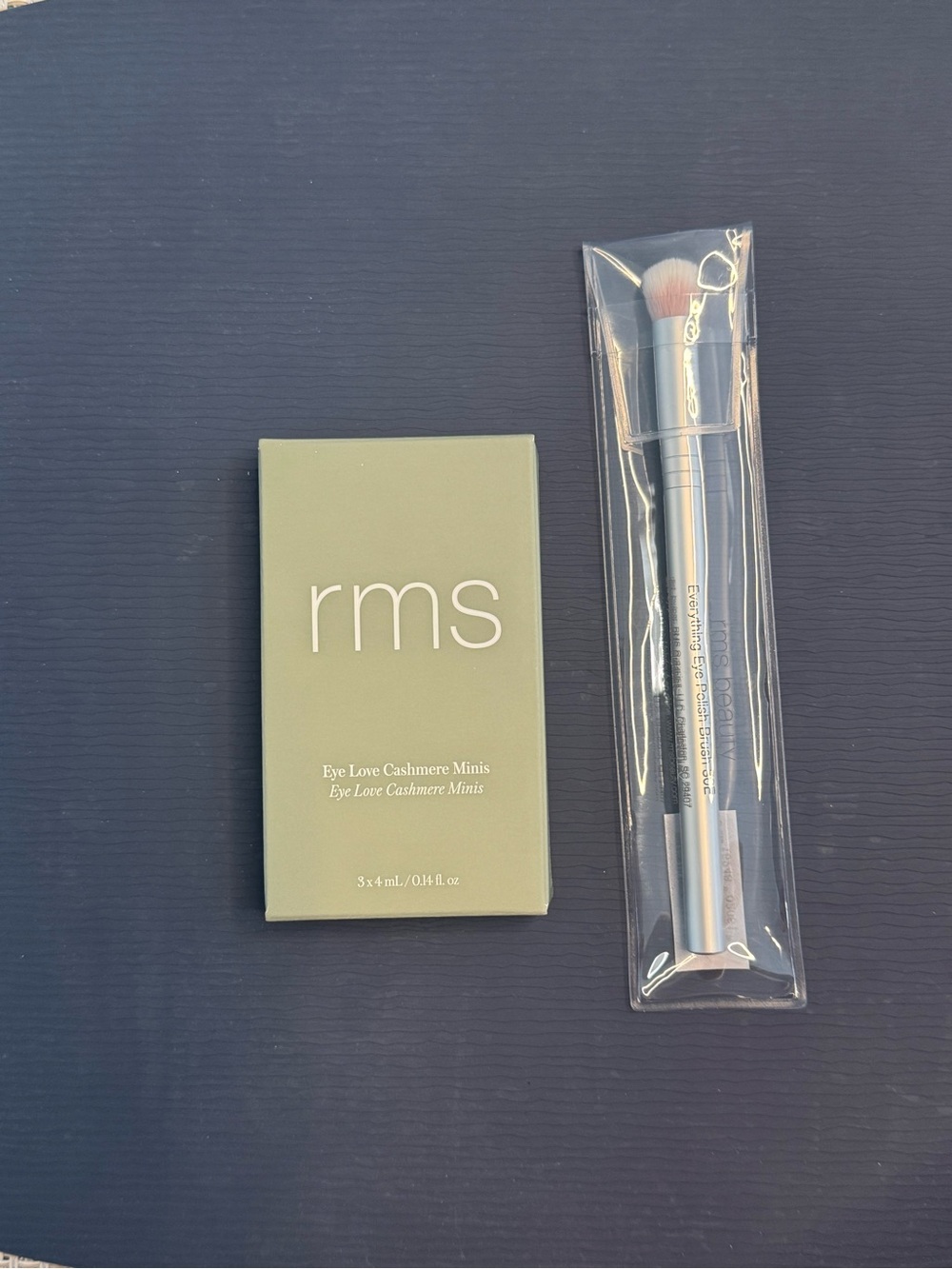 RMS Cashmere Eyelights Trio & Eye Polish Brush NEW